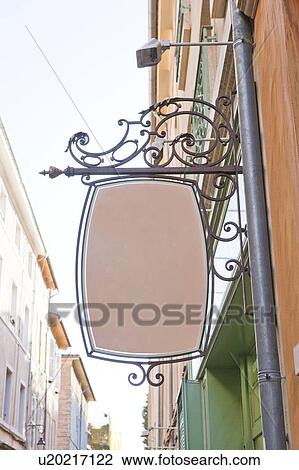 Stock Image - France, Aix-en-Provence, Store Sign. Fotosearch