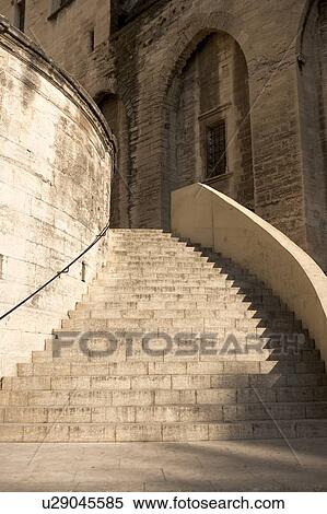 France, Avignon, Steps of a building View Large Photo Image Stock Photography - France, Avignon, Steps of a building. Fotosearch