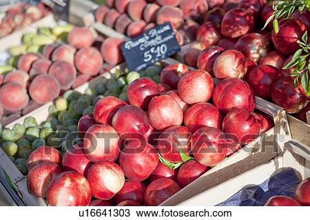 Fruit, Peach in the market View Large Photo Image Stock Image - Fruit, Peach in the market. Fotosearch