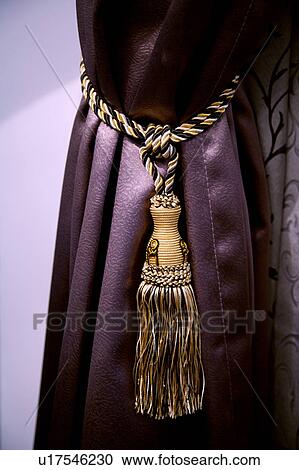 Stock Image - Interior Design, Curtain. Fotosearch