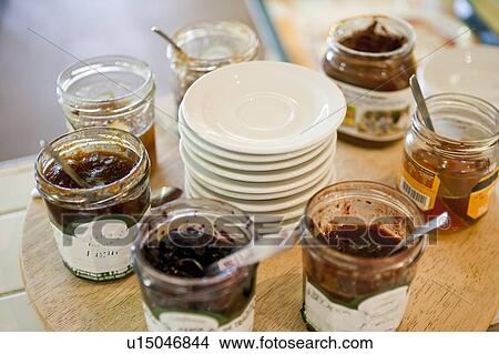 Jam in jars View Large Photo Image Picture - Jam in jars. Fotosearch
