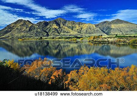 Lake Wanaka, South Island New Zealand View Large Photo Image Stock Photo - Lake Wanaka, South Island New Zealand. Fotosearch