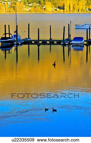 Stock Photo - Lake Wanaka, South Island New Zealand. Fotosearch