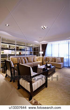 Picture - Living Room, Interior Design,. Fotosearch