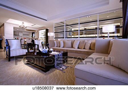 Stock Photo - Living Room, Interior Design,. Fotosearch