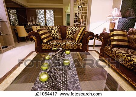 Stock Photo - Living Room, Interior Design,. Fotosearch