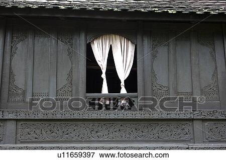 Stock Photo - Malaysia, Melaka State, Stilt House. Fotosearch