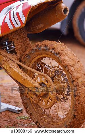 Stock Photograph - Motocross over field.. Fotosearch