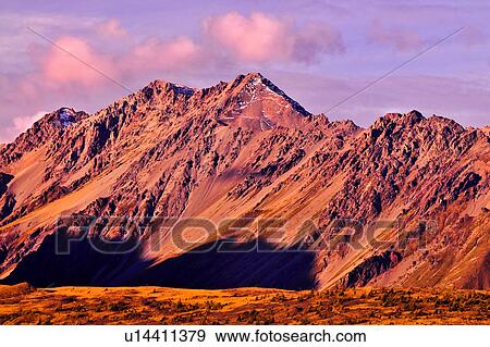 Stock Photo - Mt Cook National Park, South Island New Zealand. Fotosearch
