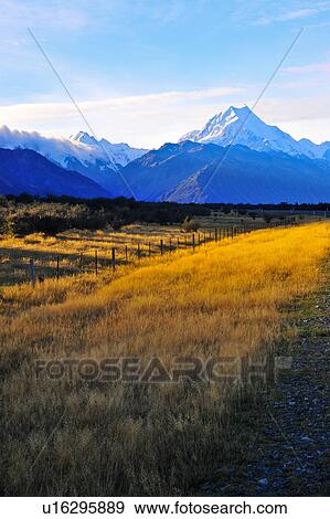 Mt Cook National Park, South Island New Zealand View Large Photo Image Stock Photo - Mt Cook National Park, South Island New Zealand. Fotosearch