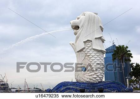 Stock Photography - Singapore, Merlion. Fotosearch