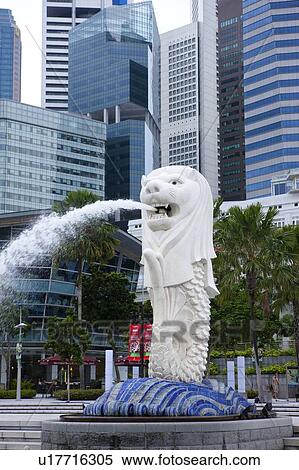 Stock Photography - Singapore, Merlion. Fotosearch