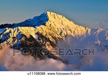 Stock Photo - Taiwan, Mt. Chilai, North Peak. Fotosearch