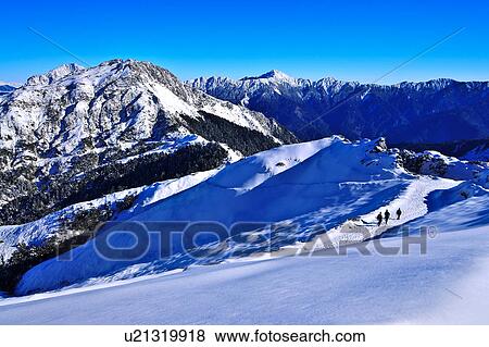 Stock Photo - Taiwan, Mt. Hehuan, East Peak. Fotosearch