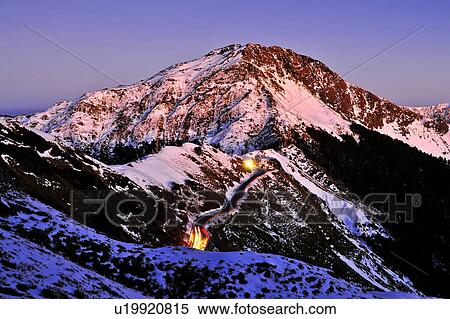 Stock Photography - Taiwan, Mt. Hehuan, East Peak, Sunset. Fotosearch