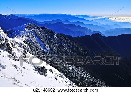 Stock Image - Taiwan, Mt. Hehuan. Fotosearch