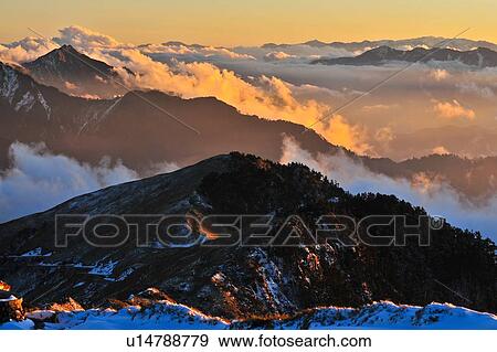 Taiwan, Mt. Hehuan View Large Photo Image Stock Photo - Taiwan, Mt. Hehuan. Fotosearch