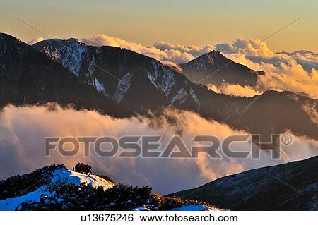 Taiwan, Mt. Hehuan View Large Photo Image Stock Photograph - Taiwan, Mt. Hehuan. Fotosearch