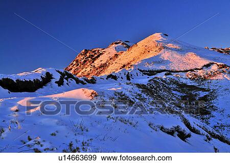 Stock Photo - Taiwan, Mt. Hehuan, Sunset. Fotosearch