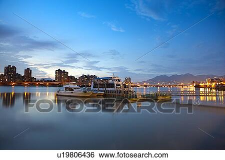 Stock Photograph - Taiwan, Taipei, Dadaocheng Wharf. Fotosearch