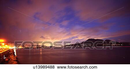 Taiwan, Taipei, Danshui, Fishermen's Wharf, Goddess Of Mercy Mountain, Guan Yin Mountain View Large Photo Image Stock Photo - Taiwan, Taipei, Danshui, Fishermen's Wharf, Goddess Of Mercy Mountain, Guan Yin Mountain. Fotosearch