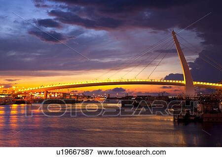 Stock Photo - Taiwan, Taipei, Danshui, Fishermen's Wharf. Fotosearch