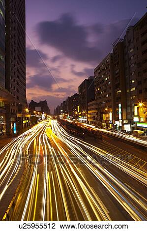 Taiwan, Taipei, Hsin Yi Road View Large Photo Image Stock Image - Taiwan, Taipei, Hsin Yi Road. Fotosearch