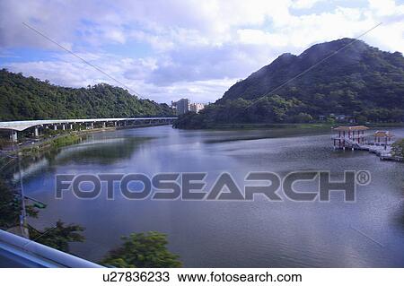 Stock Image - Taiwan, Taipei, Neihu, Dahu Park. Fotosearch