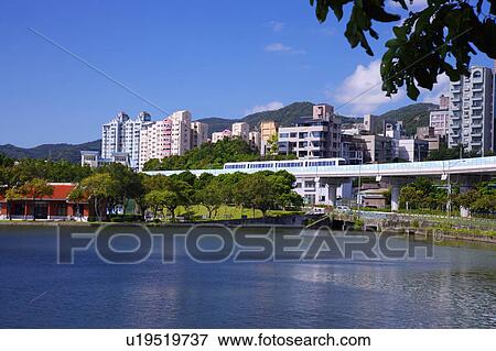 Stock Photo - Taiwan, Taipei, Neihu, Dahu Park. Fotosearch