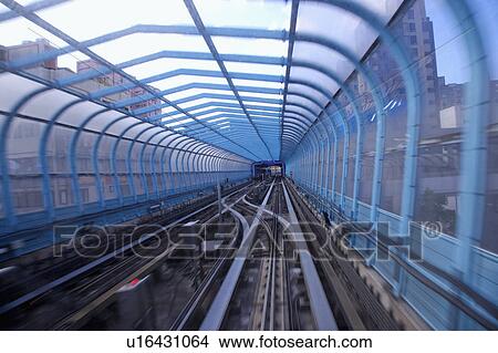 Taiwan, Taipei, Neihu, Taipei MRT, Wenshan-Neihu Line, Noise Barrier View Large Photo Image Picture - Taiwan, Taipei, Neihu, Taipei MRT, Wenshan-Neihu Line, Noise Barrier. Fotosearch