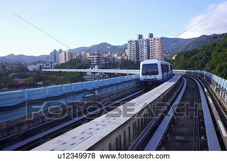 Taiwan, Taipei, Neihu, Taipei MRT, Wenshan-Neihu Line View Large Photo Image Stock Photo - Taiwan, Taipei, Neihu, Taipei MRT, Wenshan-Neihu Line. Fotosearch