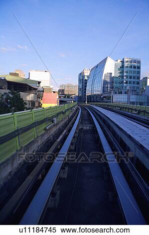 Taiwan, Taipei, Neihu, Taipei MRT, Wenshan-Neihu Line, Xihu Station View Large Photo Image Stock Photography - Taiwan, Taipei, Neihu, Taipei MRT, Wenshan-Neihu Line, Xihu Station. Fotosearch