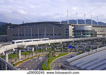 Stock Photography - Taiwan, Taipei, Neihu, Taipei MRT, Wenshan-Neihu Line, Taipei Nangang Exhibition Center Station. Fotosearch