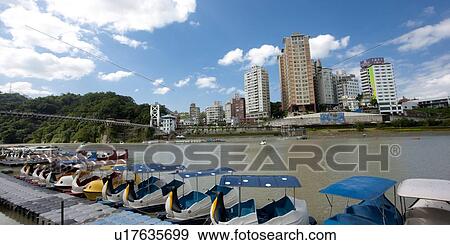 Stock Photo - Taiwan, Taipei, Sindian City, Bitan. Fotosearch
