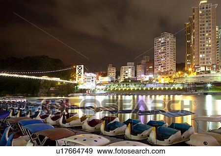 Taiwan, Taipei, Sindian City, Bitan View Large Photo Image Stock Photo - Taiwan, Taipei, Sindian City, Bitan. Fotosearch