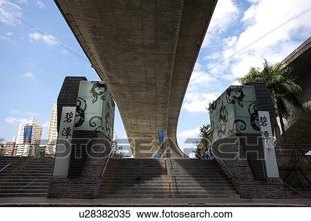 Stock Photography - Taiwan, Taipei, Sindian City, Bitan. Fotosearch
