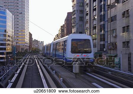 Taiwan, Taipei, Taipei MRT, Wenshan-Neihu Line, Technology Building Station View Large Photo Image Stock Photo - Taiwan, Taipei, Taipei MRT, Wenshan-Neihu Line, Technology Building Station. Fotosearch
