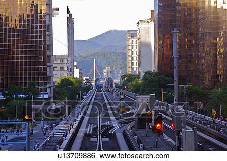 Taiwan, Taipei, Taipei MRT, Wenshan-Neihu Line, Zhonggxiao Junior High School Station View Large Photo Image Stock Photograph - Taiwan, Taipei, Taipei MRT, Wenshan-Neihu Line, Zhonggxiao Junior High School Station. Fotosearch