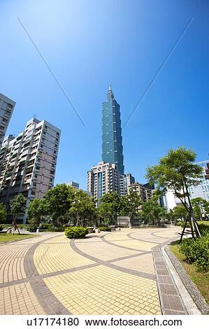 Taiwan, Taipei, Xinyi Commercial Center, Taipei 101 View Large Photo Image Stock Image - Taiwan, Taipei, Xinyi Commercial Center, Taipei 101. Fotosearch