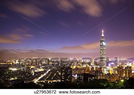 Taiwan, Taipei, Xinyi Commercial Center, Taipei 101 View Large Photo Image Stock Image - Taiwan, Taipei, Xinyi Commercial Center, Taipei 101. Fotosearch