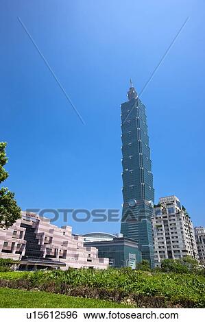 Taiwan, Taipei, Xinyi Commercial Center, Taipei 101 View Large Photo Image Stock Photograph - Taiwan, Taipei, Xinyi Commercial Center, Taipei 101. Fotosearch