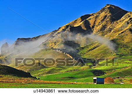 Stock Image - Te Anau, South Island New Zealand. Fotosearch
