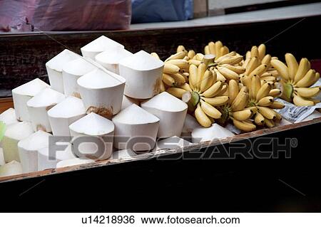 Stock Photograph - Thailand, Banana, Coconut. Fotosearch