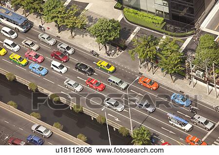 Stock Photograph - Thailand, Bangkok, City Street. Fotosearch