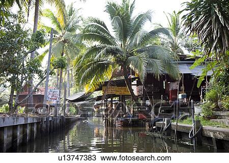 Thailand, Bangkok, Floating Market View Large Photo Image Stock Image - Thailand, Bangkok, Floating Market. Fotosearch