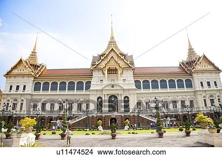 Thailand, Bangkok, Grand Palais, Cakri Group View Large Photo Image Picture - Thailand, Bangkok, Grand Palais, Cakri Group. Fotosearch