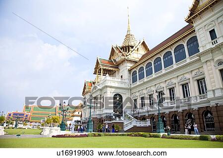 Stock Image - Thailand, Bangkok, Grand Palais, Cakri Group. Fotosearch