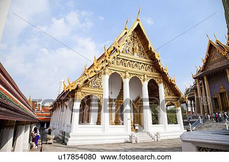 Thailand, Bangkok, Grand Palais, Wat Phra Kaeo View Large Photo Image Stock Image - Thailand, Bangkok, Grand Palais, Wat Phra Kaeo. Fotosearch