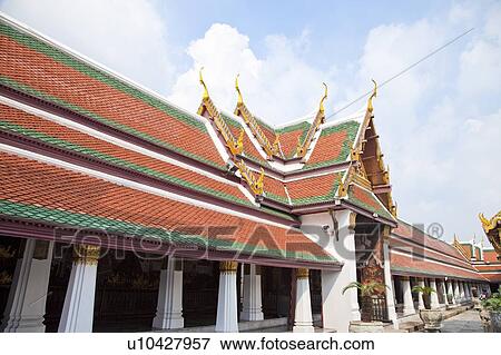 Stock Photo - Thailand, Bangkok, Grand Palais, Wat Phra Kaeo. Fotosearch