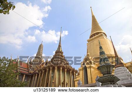 Stock Photo - Thailand, Bangkok, Grand Palais, Wat Phra Kaeo. Fotosearch